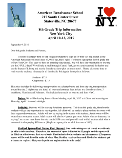 2017 information - American Renaissance School