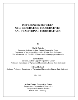 DIFFERENCES BETWEEN NEW GENERATION COOPERATIVES