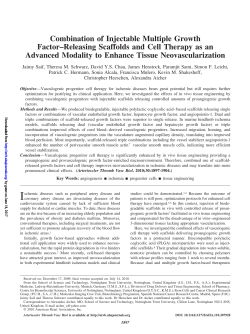 Combination of Injectable Multiple Growth Factor&ndash;Releasing