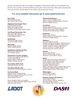 For more detailed information go to www.ladottransit.com