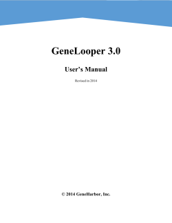 GeneLooper 3.0 - GeneHarbor Inc