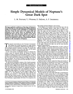 Simple dynamical models of Neptune`s Great