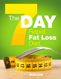 7 Day Rapid Fat Loss Diet