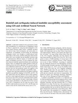 Rainfall and earthquake-induced landslide susceptibility