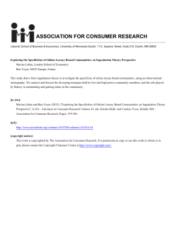 Exploring the Specificities of Online Luxury Brand Communities: an