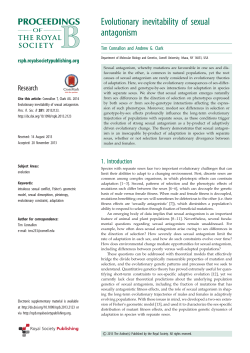 Evolutionary inevitability of sexual antagonism