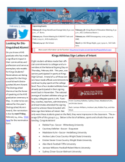 February 7 - Kings Local School District