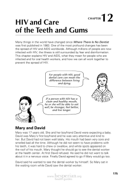 HIV and Care of the Teeth and Gums