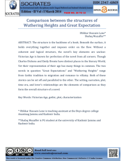 Comparison between the structures of Wuthering Heights and Great
