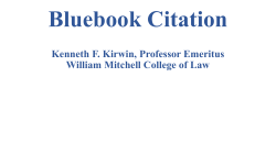 How Id. - Mitchell Hamline School of Law