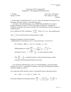 Assign 1, with suggested answers