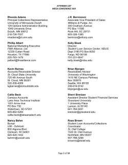 Rhonda Adams Principal Collections Representative University of