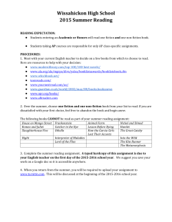 Summer Reading.docx - Wissahickon School District