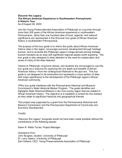 Discover the Legacy 8-28-09 - Young Preservationists Association