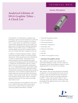Analytical Lifetime of HGA Graphite Tubes -- A Check
