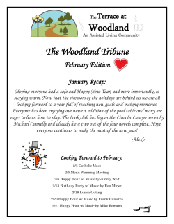 the Newsletter - The Terrace at Woodland