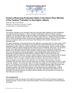 Factors Influencing Production Rates in the Raven