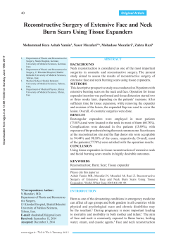 Assessment of Reconstructive Surgery of Extensive Face and Neck