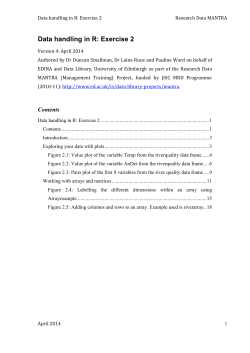 Data handling in R: Exercise 2 - Finding data