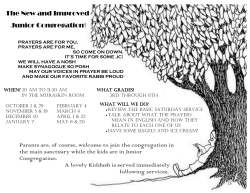 The New and Improved Junior Congregation!