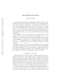 Mocposite functions