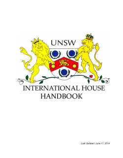 IH Handbook - International House
