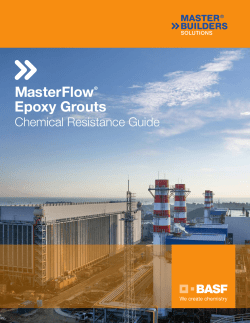 MasterFlow Epoxy Grouts - Chemical Resistance Guide