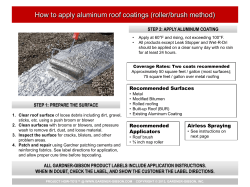 How to apply aluminum roof coatings