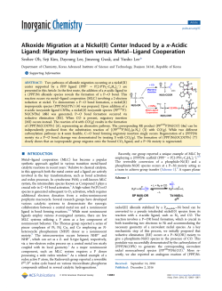 Alkoxide Migration at a Nickel(II) Center Induced