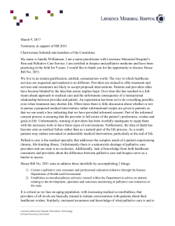 March 9, 2017 Testimony in support of HB 2031 Chairwoman