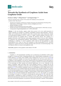 Towards the Synthesis of Graphene Azide from Graphene