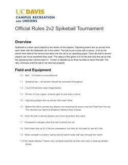 Official Rules 2v2 Spikeball Tournament