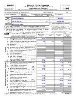 Return of Private Foundation
