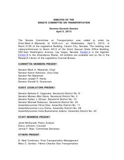 77th April 3, 2013 0800 AM - SENATE COMMITTEE