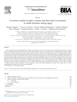 G protein-coupled receptor systems and their lipid environment in