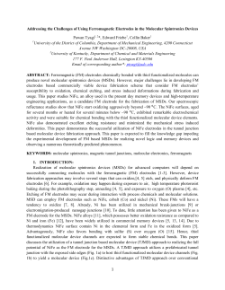 1 Addressing the Challenges of Using Ferromagnetic