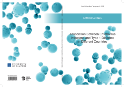 Association Between Enterovirus Infections and Type 1