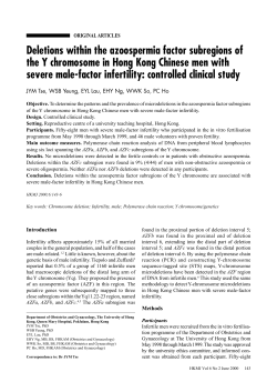 Deletions within the azoospermia factor subregions of the Y