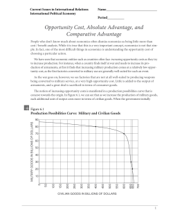 Activity on Absolute and Comparative Advantage
