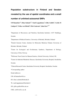 Population substructure in Finland and Sweden revealed by the use