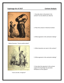 Espionage Act of 1917 Cartoon Analysis