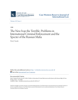 The New Ivan the Terrible: Problems in International Criminal