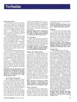 Verbatim - Air Force Magazine