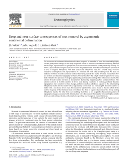 Deep and near-surface consequences of root removal by