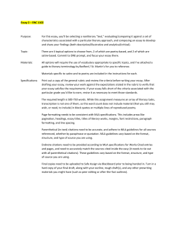 Essay 2 &ndash; ENC 1102 Purpose: For this essay, you`ll be selecting a