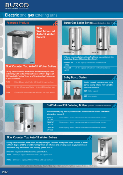 Electric and gas catering urns