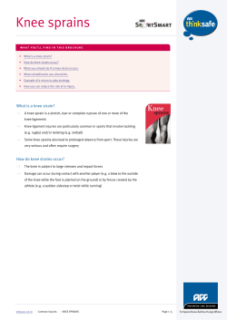 Knee sprains
