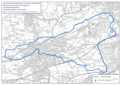0.9 Mile ward boundary Local Government Boundary Commission