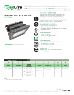 led hazardous location area light