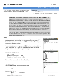 Teacher`s Notes - TI Education